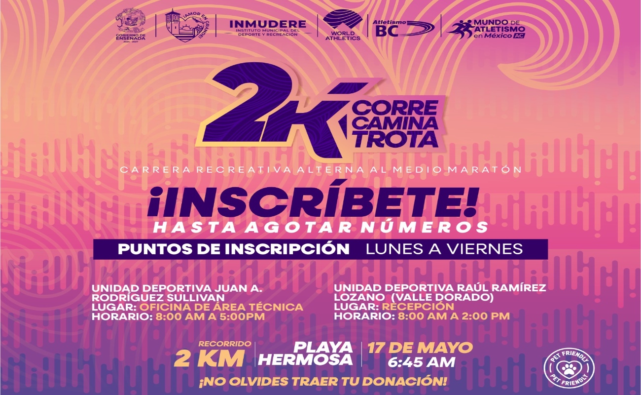 Más de mil 800 personas inscritas en la carrera recreativa 2K: Claudia Agatón