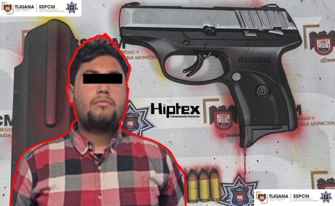 Detienen a joven en posesión de pistola abastecida