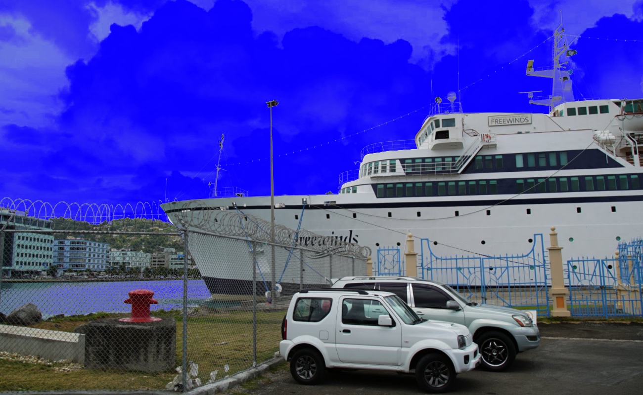 La nave Freewinds partió de Santa Lucía y se dirige a Curazao.