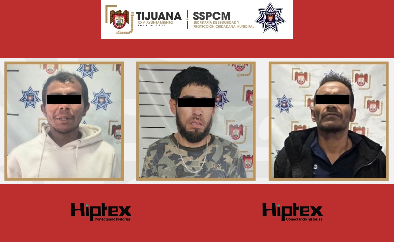 Caen tres prófugos de la justicia en Tijuana