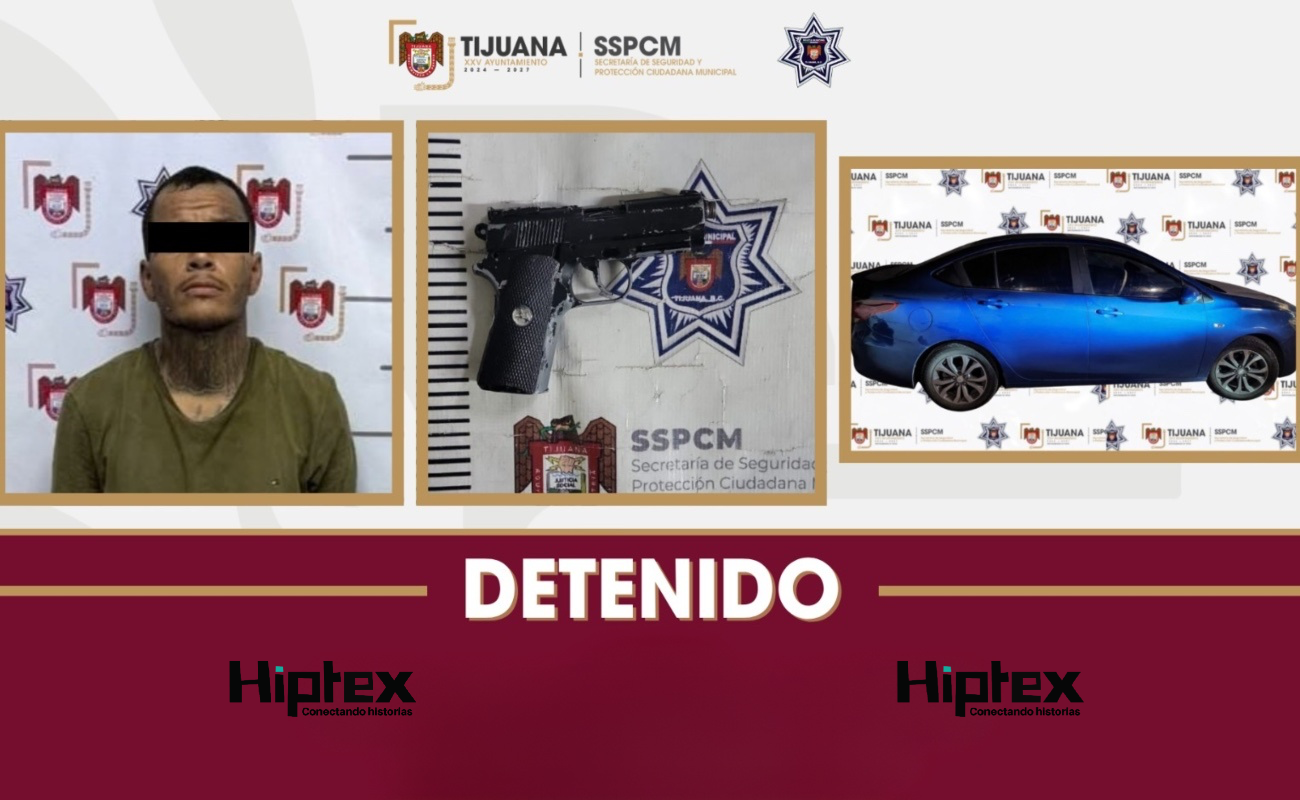 A Jesús “N”, de 26 años, se le aseguraron un artefacto bélico tipo pistola.