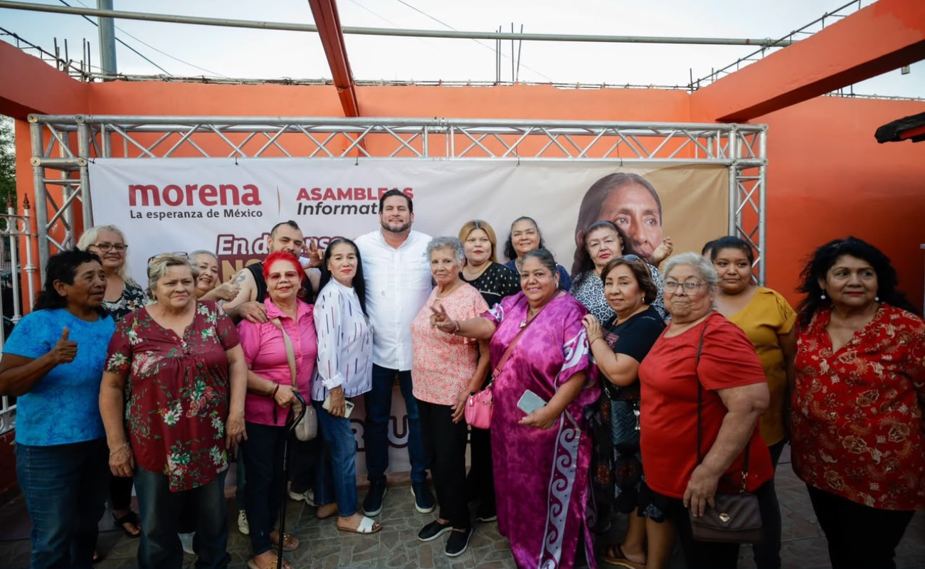 En la colonia Nacozari, Ismael Burgueño Ruiz finalizó su gira de trabajo en el municipio de Mexicali.
