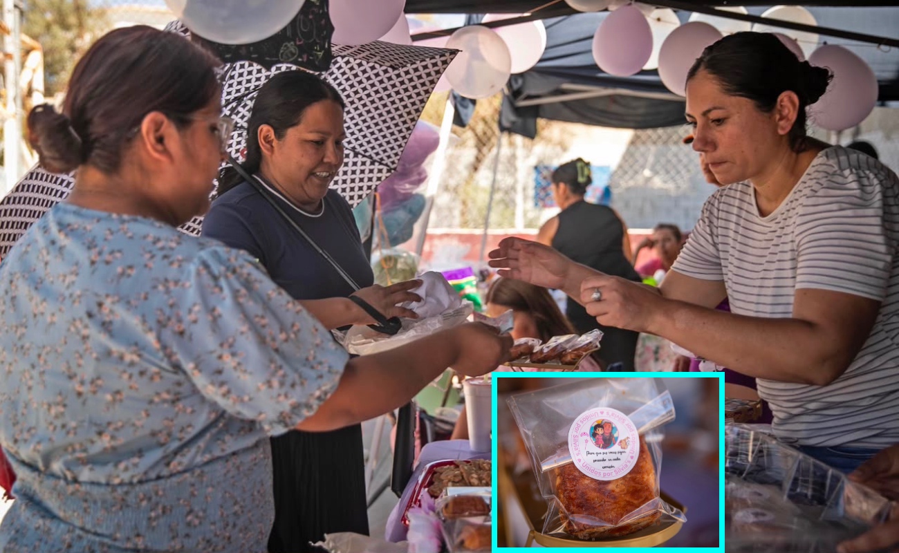 Los vecinos instalaron puestos de comida.