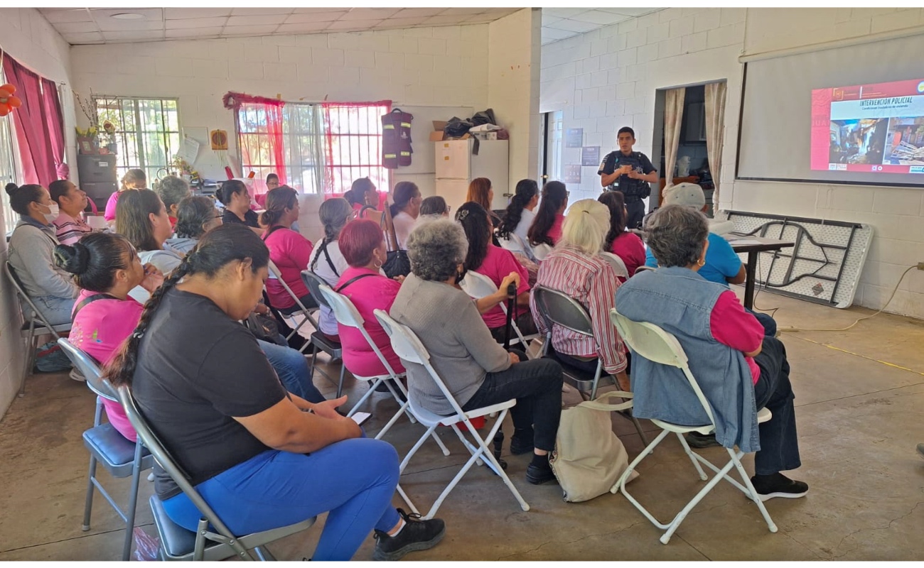 Imparte SSPCM plática preventiva en el Centro Comunitario Horóscopo para erradicar la violencia y fomentar la cultura de la denuncia