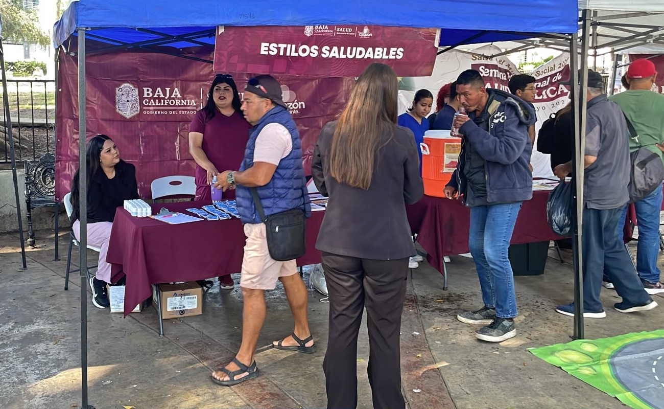 Realizan feria de la salud en Parque Teniente Guerrero, para certificar a Tijuana como promotor de la salud