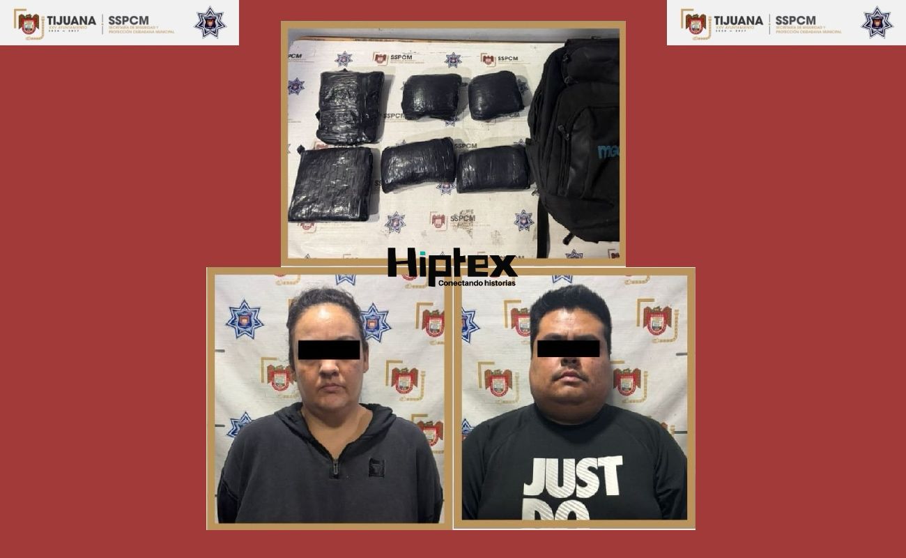 Frustra Policía Municipal caso de “mula ciega”; detiene a dos personas en operativo en Zona Norte