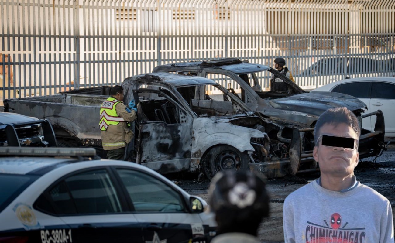 Felipe “N”, provocó accidentalmente el incendio de las patrullas.