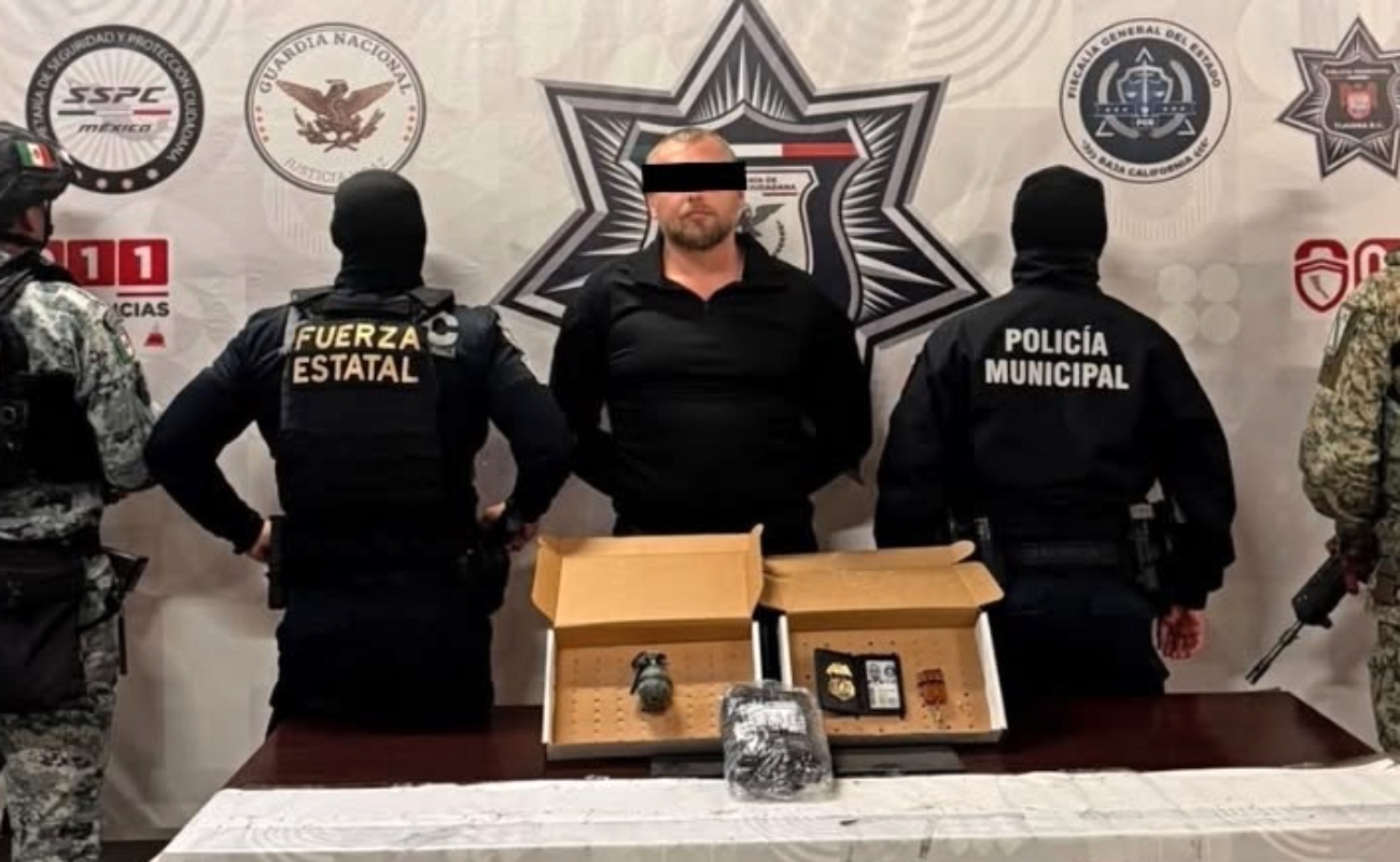 Cae en Tecate ruso buscado por la Interpol, estaba en posesión de una granada