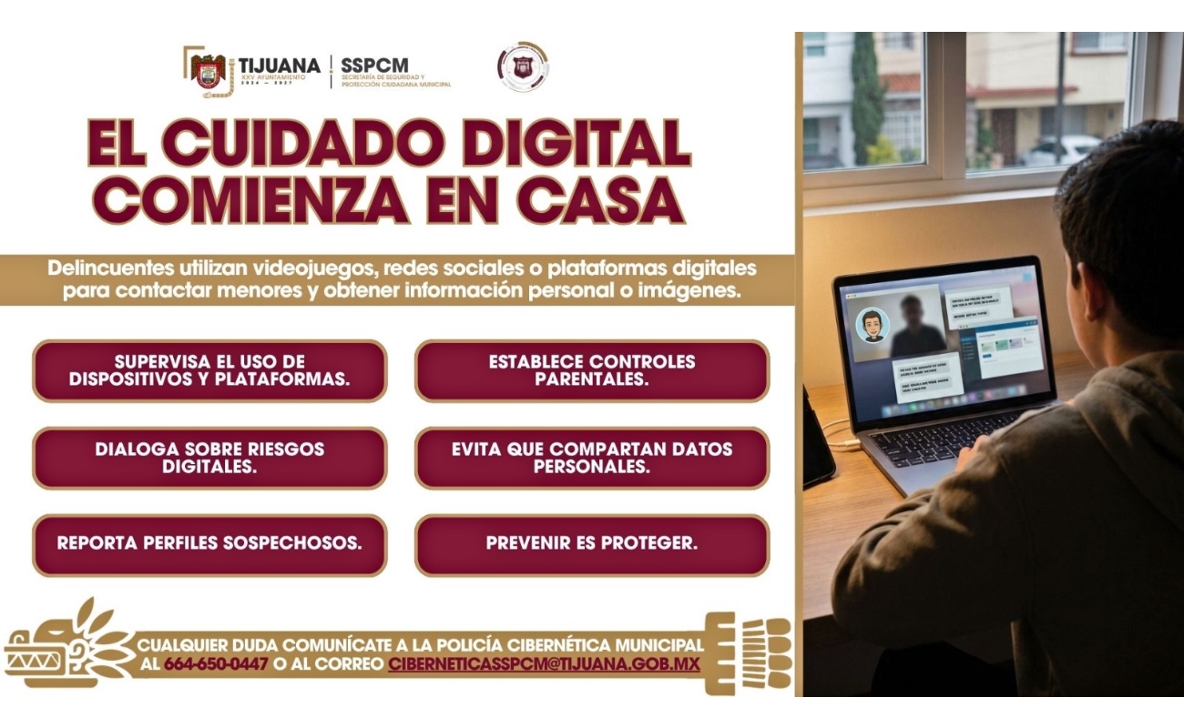 Se recomienda reportar cualquier situación sospechosa a la Policía Cibernética Municipal.