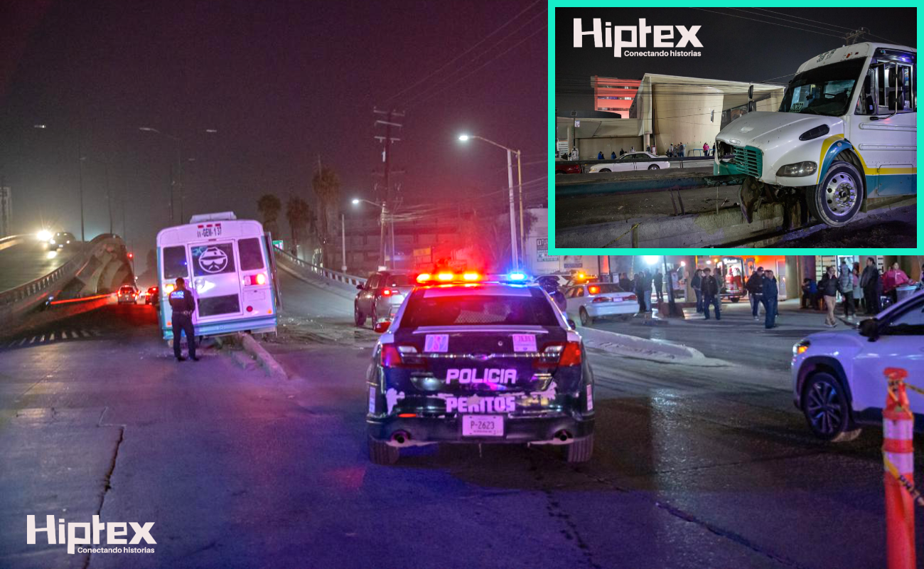 Cuatro pasajeros resultaron con lesiones leves.