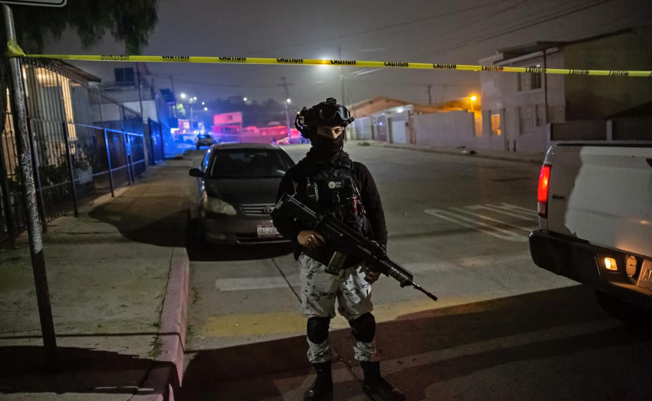 En la escena fueron localizados siete casquillos percutidos.