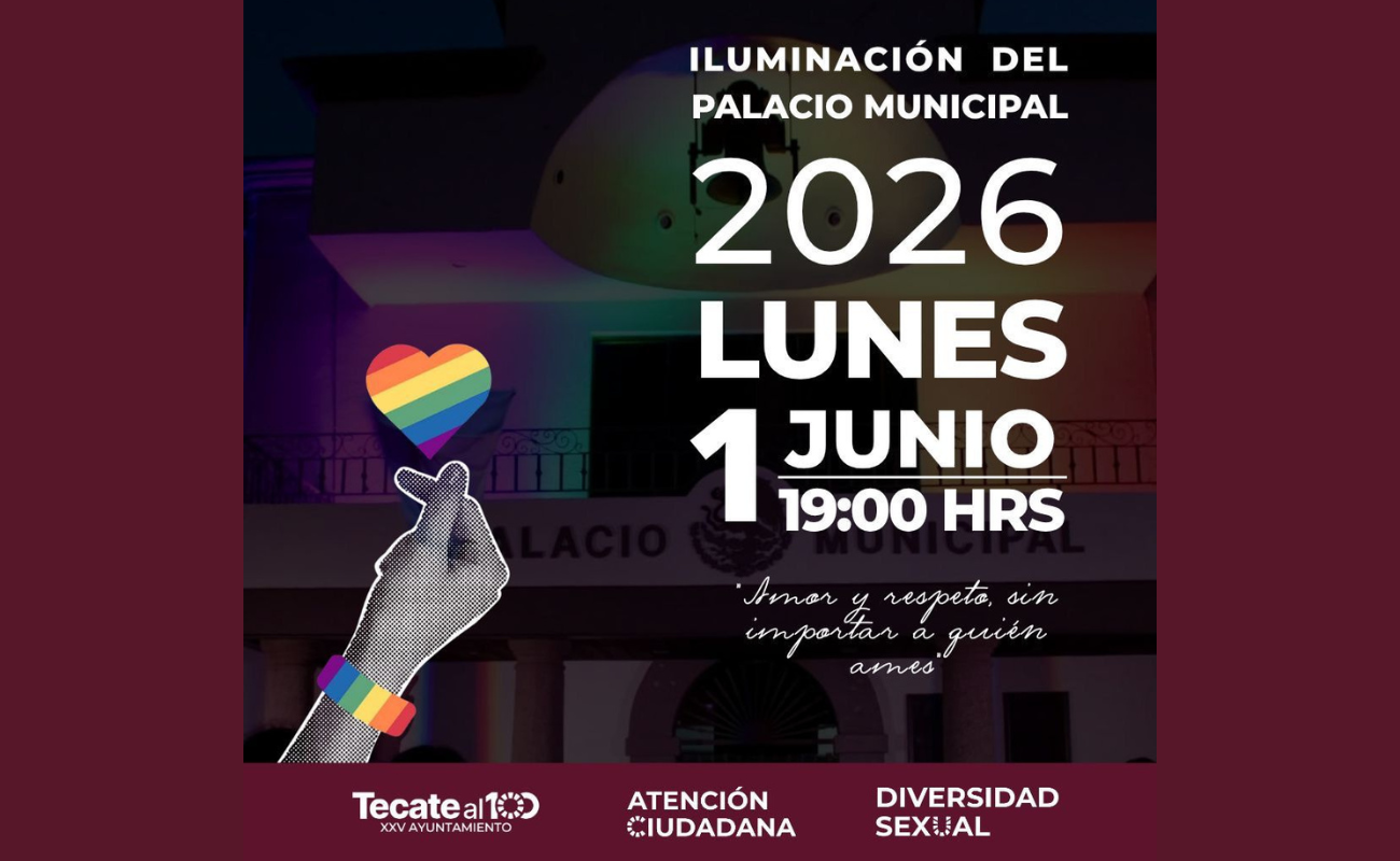 El evento, el 1 de junio a las 7:00 p.m., simboliza el compromiso con la inclusión y los derechos de la comunidad LGBTTTIQ+.