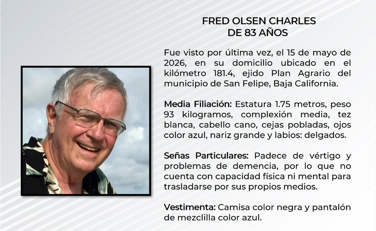 Fred Olsen Charles tiene 83 años.