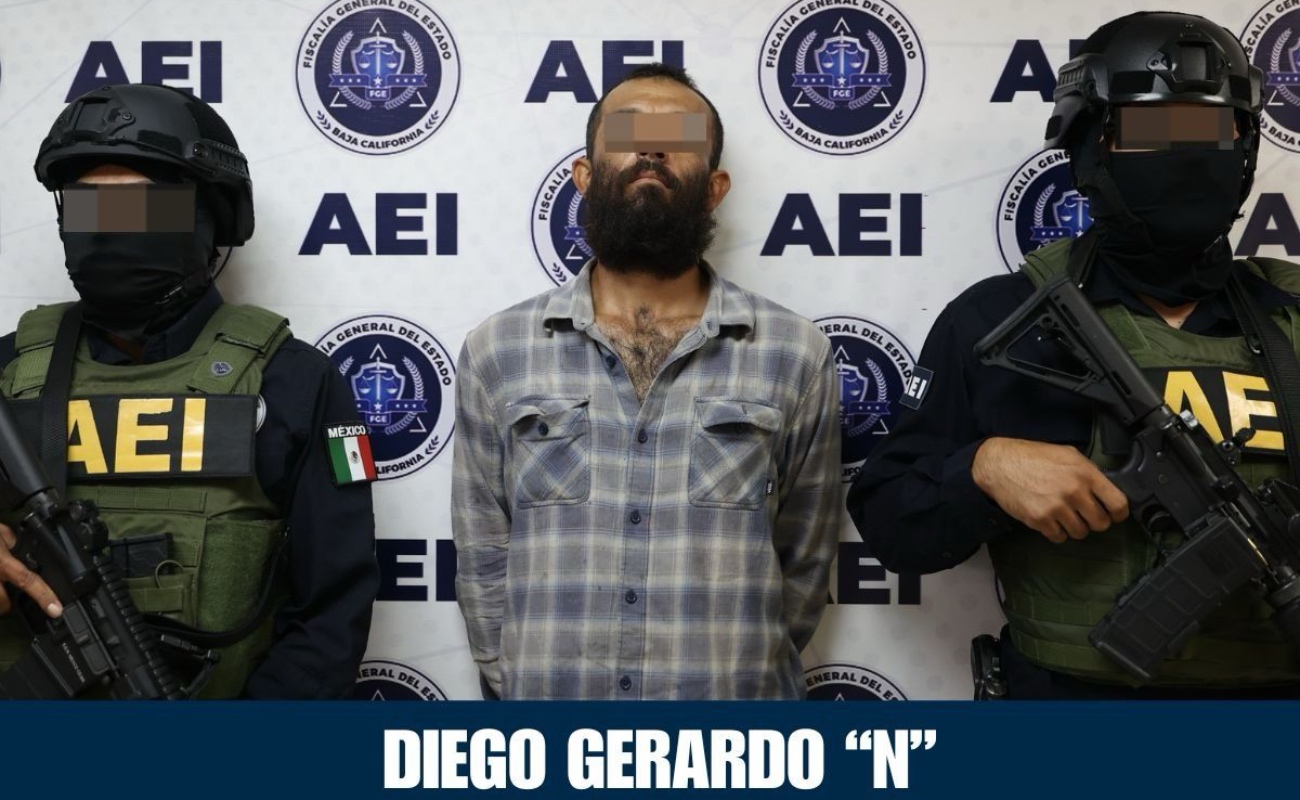 La Agencia Estatal de Investigación detuvo en Tijuana a un hombre con mandamiento judicial vigente por violencia familiar y lesiones dolosas.