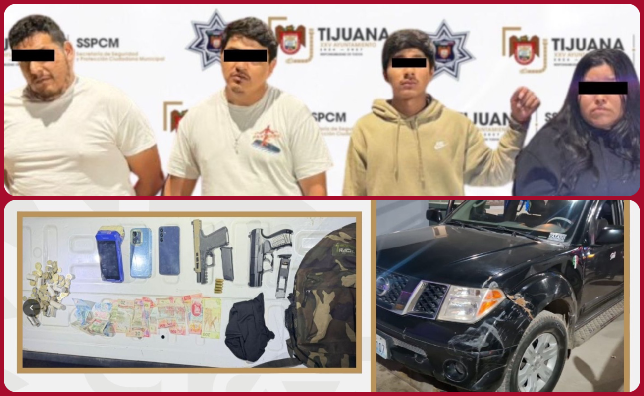 Los detenidos quedaron a disposición de la autoridad competente.