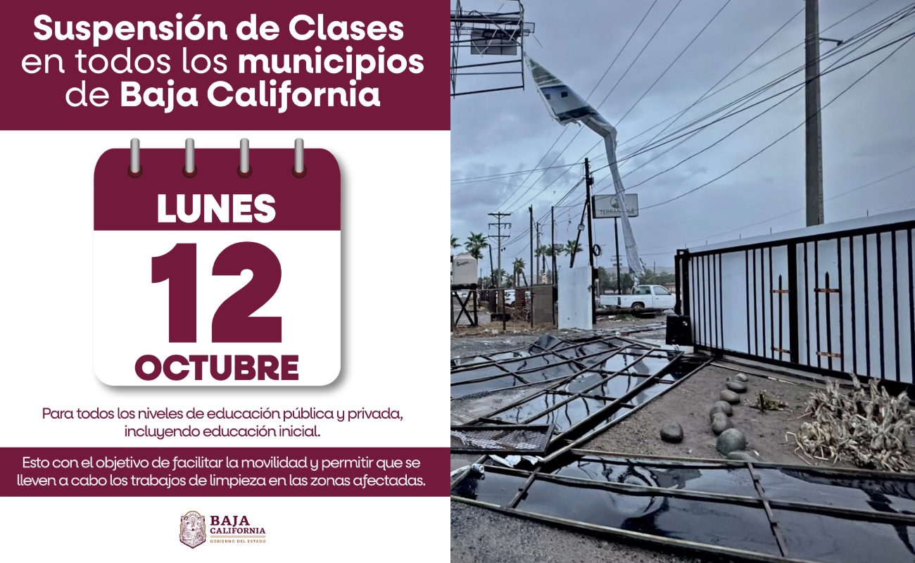 Suspenden clases mañana en todos los niveles en BC, escuelas públicas y privadas
