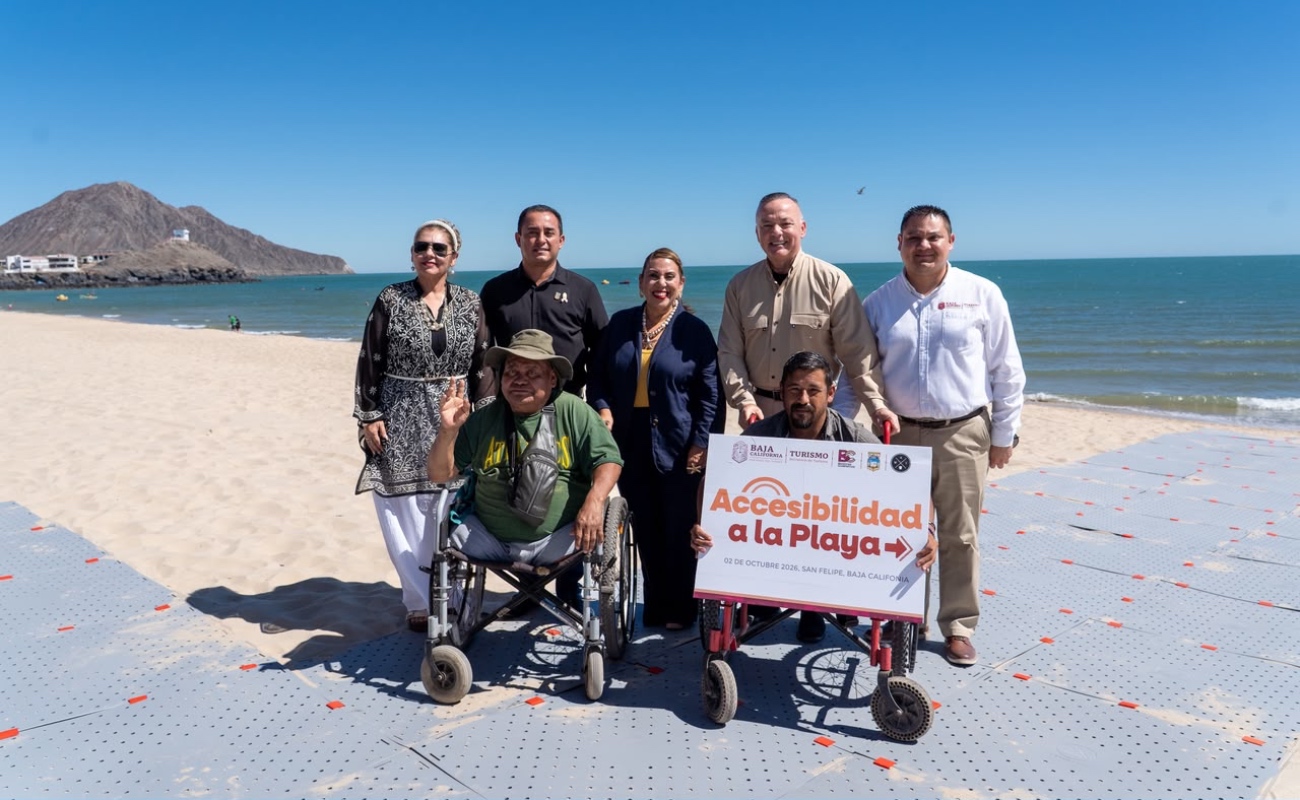 Fortalece Secretaría de Turismo la accesibilidad a las playas con nuevo equipamiento en San Felipe