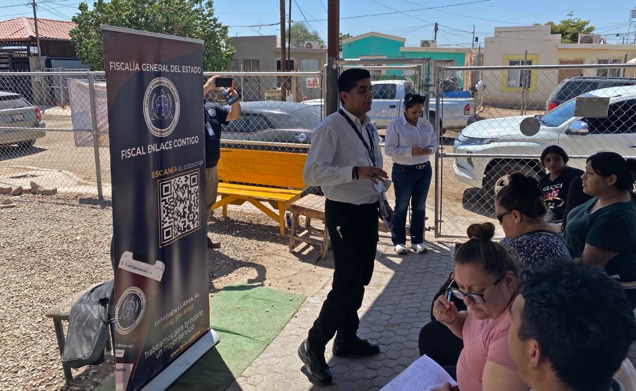 La Fiscalía General del Estado (FGE) fortaleció su trabajo con la ciudadanía mediante encuentros en Mexicali.