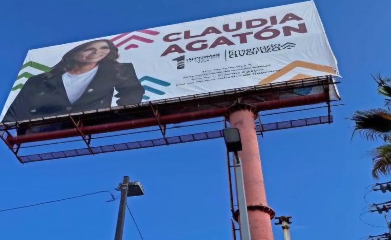 Violó Agatón ley electoral con espectaculares de su informe en Tijuana