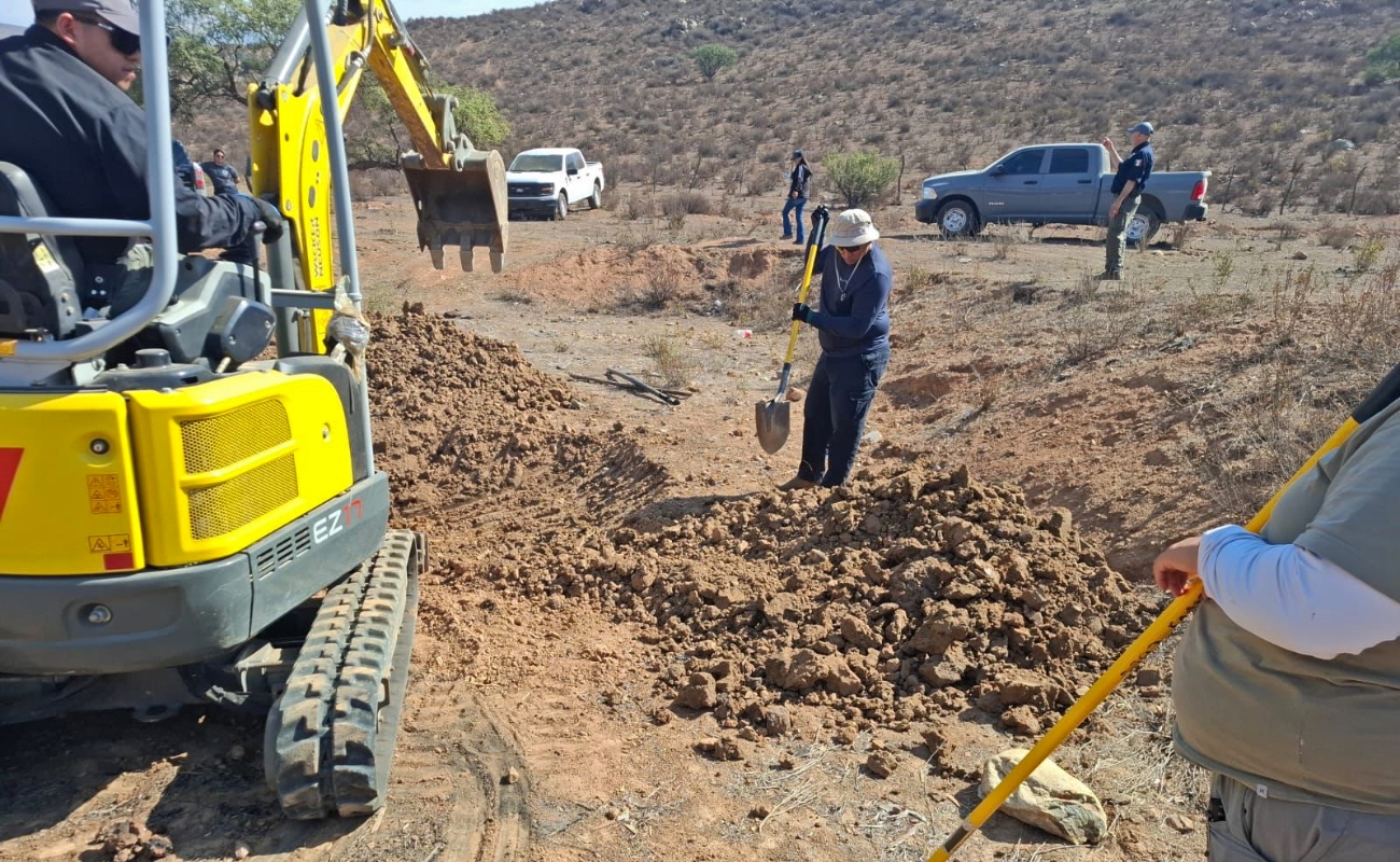 Hallan restos óseos tras cateo en predio en Valle de las Palmas