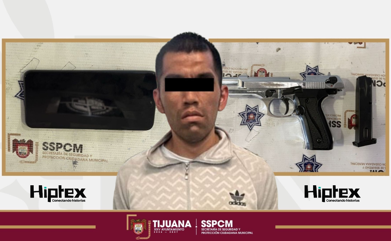 Detiene Policía Municipal a generador de violencia por robo con violencia y portación de arma de fuego