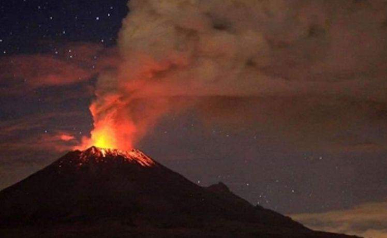 El explosión en el Popocatépetl  traerá caída de cenizas en doce municipios de Puebla.