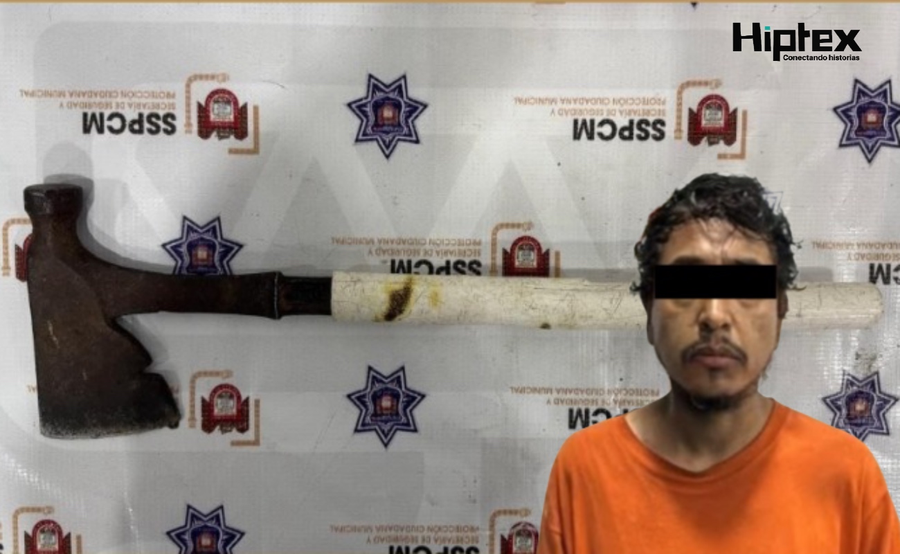 Fredy “N”, fue detenido por la Policía Municipal por violencia familiar y amenazas.