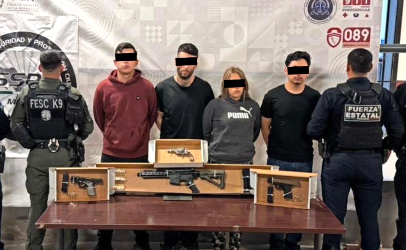 Desmantelan a célula criminal; les aseguran mini arsenal