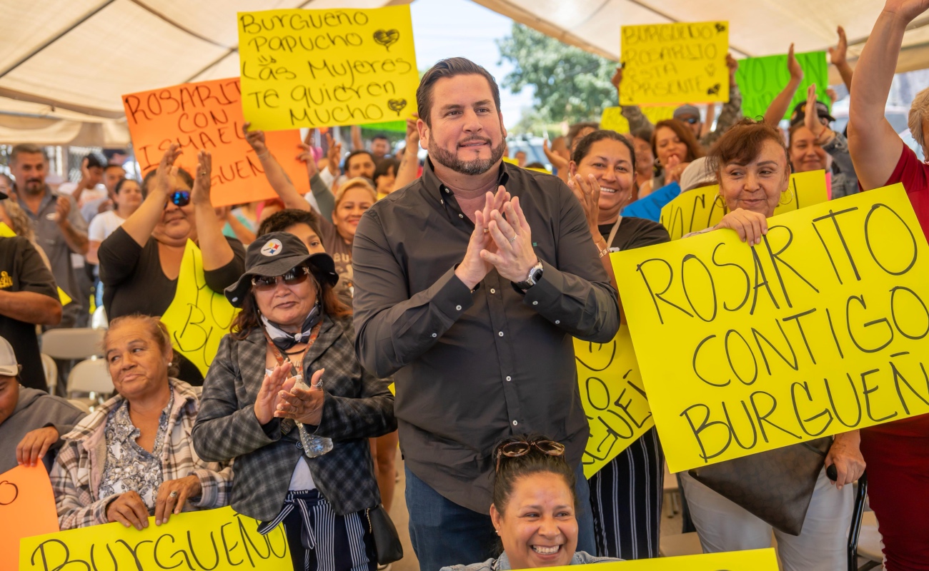 Ismael Burgueño continúa recorrido por BC y encabeza asamblea informativa en Rosarito