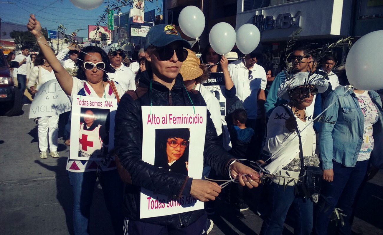 Cientos de personas marcharon contra la inseguridad en Ensenada.