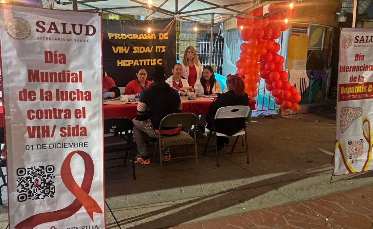 Realizan detecciones de VIH en plaza Santa Cecilia