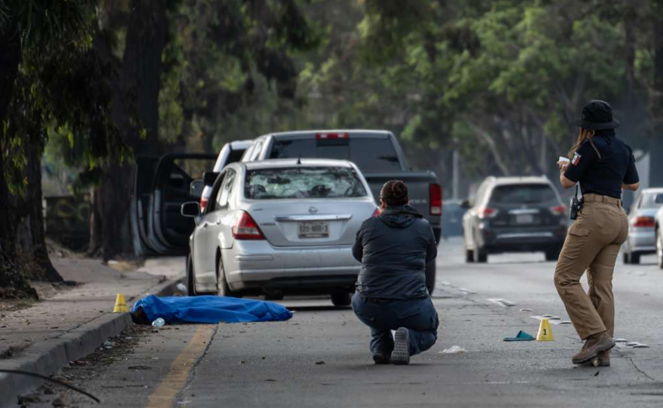 Tras el fuerte impacto, quedó tendida, sin vida, sobre la vialidad.