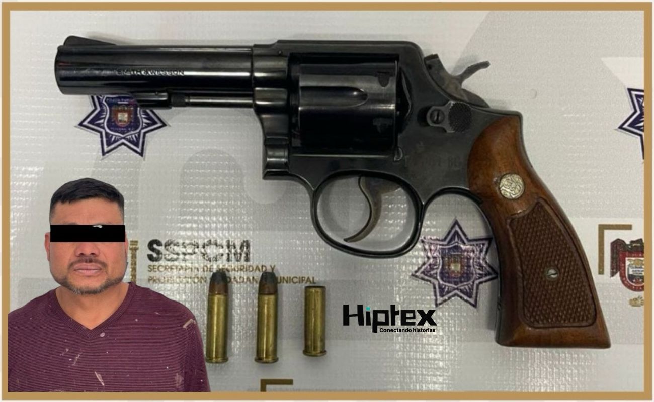 Una denuncia oportuna, produjo la detención de un hombre armado en la colonia Pedregal de Santa Julia.