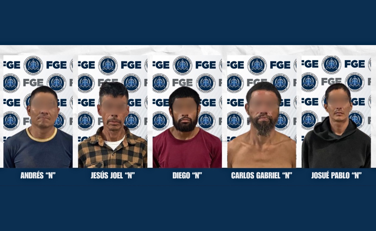 Cateo en maneadero deja cinco detenidos y droga asegurada