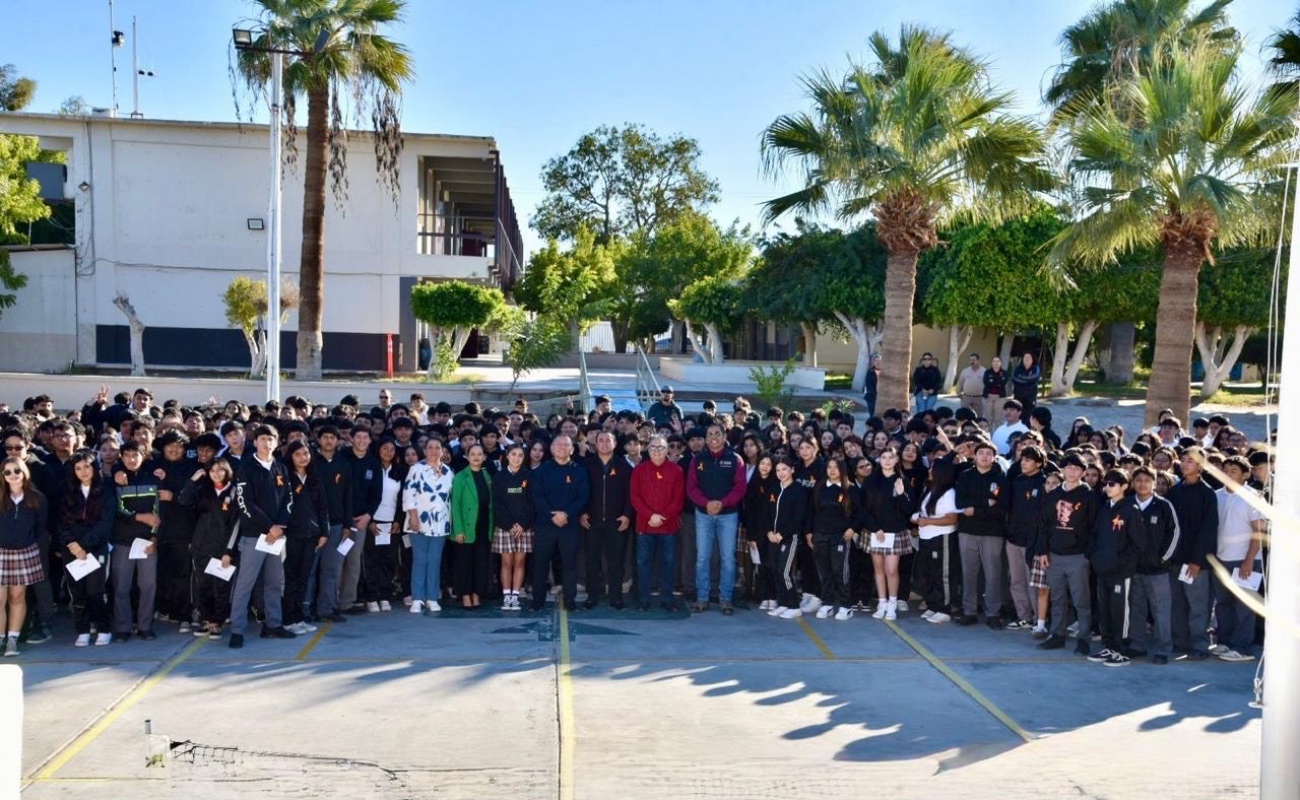 Promueven entornos escolares seguros en COBACH San Felipe
