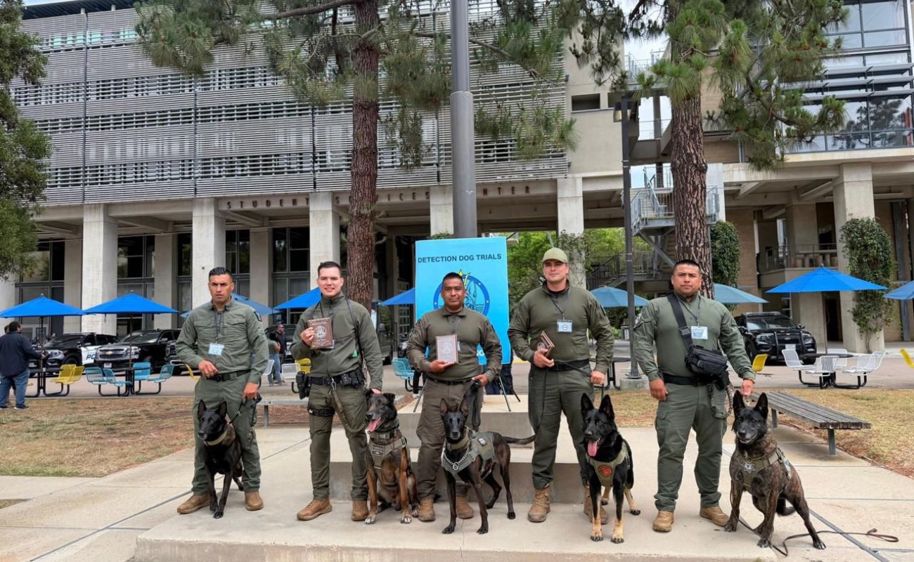 Destacaron en las pruebas de detección de explosivos y narcóticos en escenarios de interiores, exteriores y de vehículos.