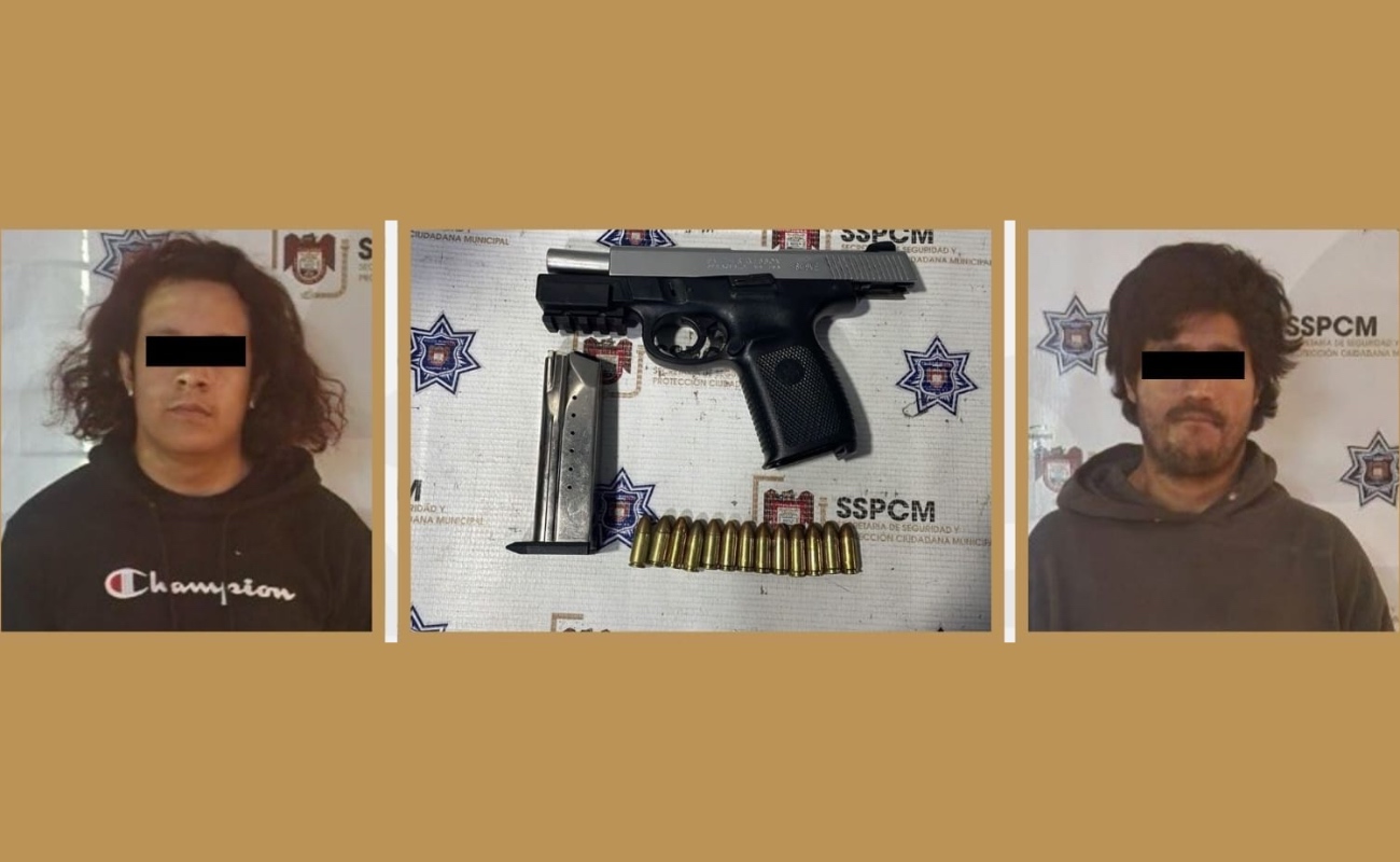 SSPCM detuvo a dos hombres, Víctor y Uriel, tras un ataque armado en Los Laureles.