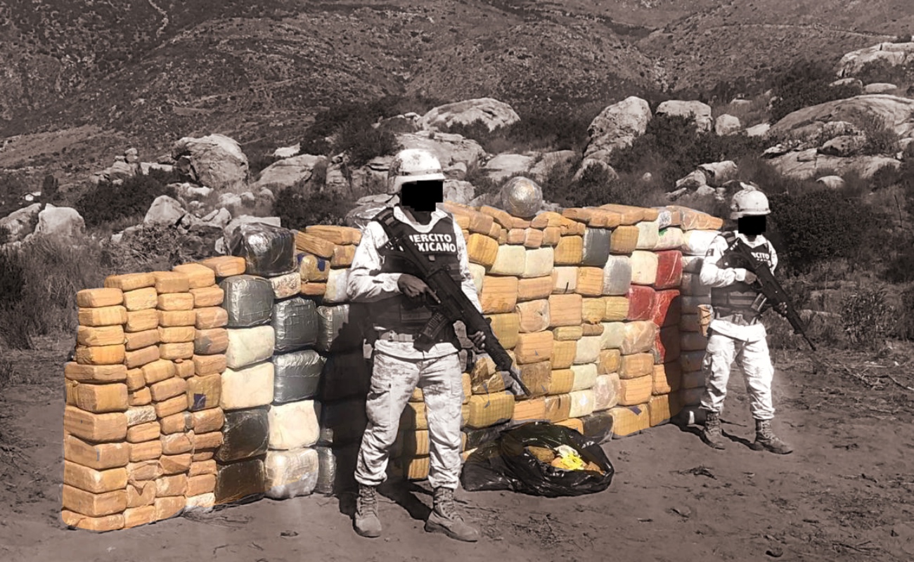 La droga se encontraba en 195 paquetes de diferentes dimensiones, no hubo detenidos.