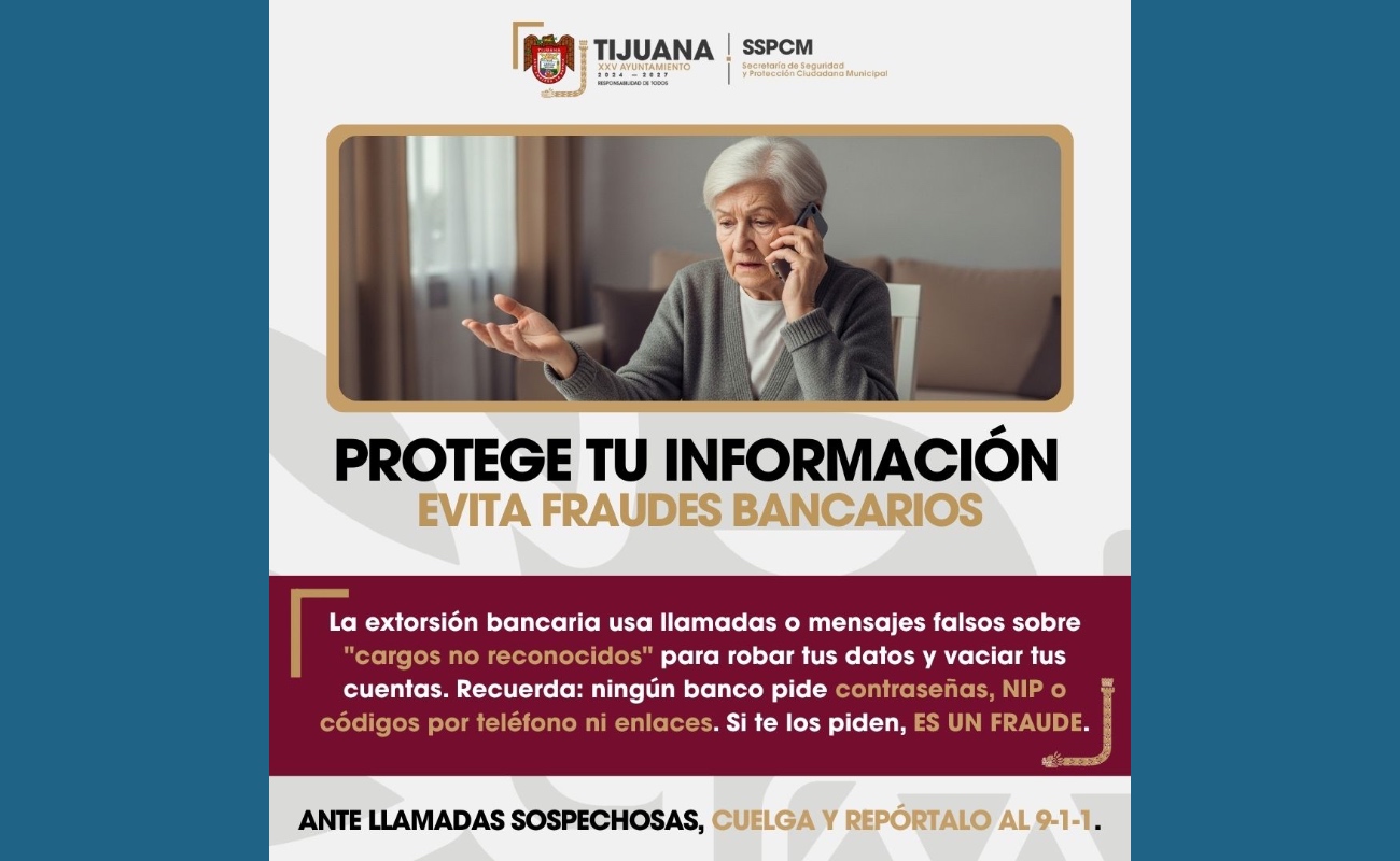 Exhortan a prevenir fraudes bancarios y proteger su información personal