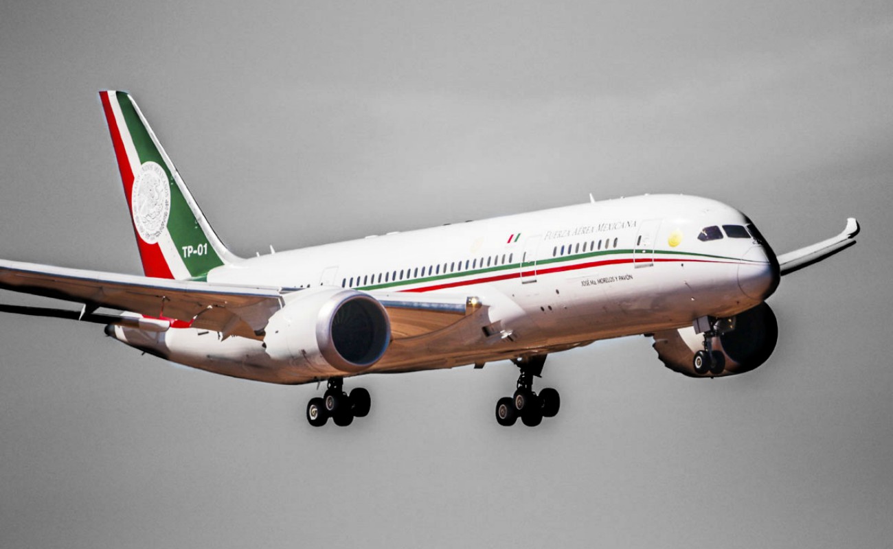 Es la primera vez que el avión presidencial TP01 modelo Boeing 787-8 reporta una falla que le impide completar un vuelo.