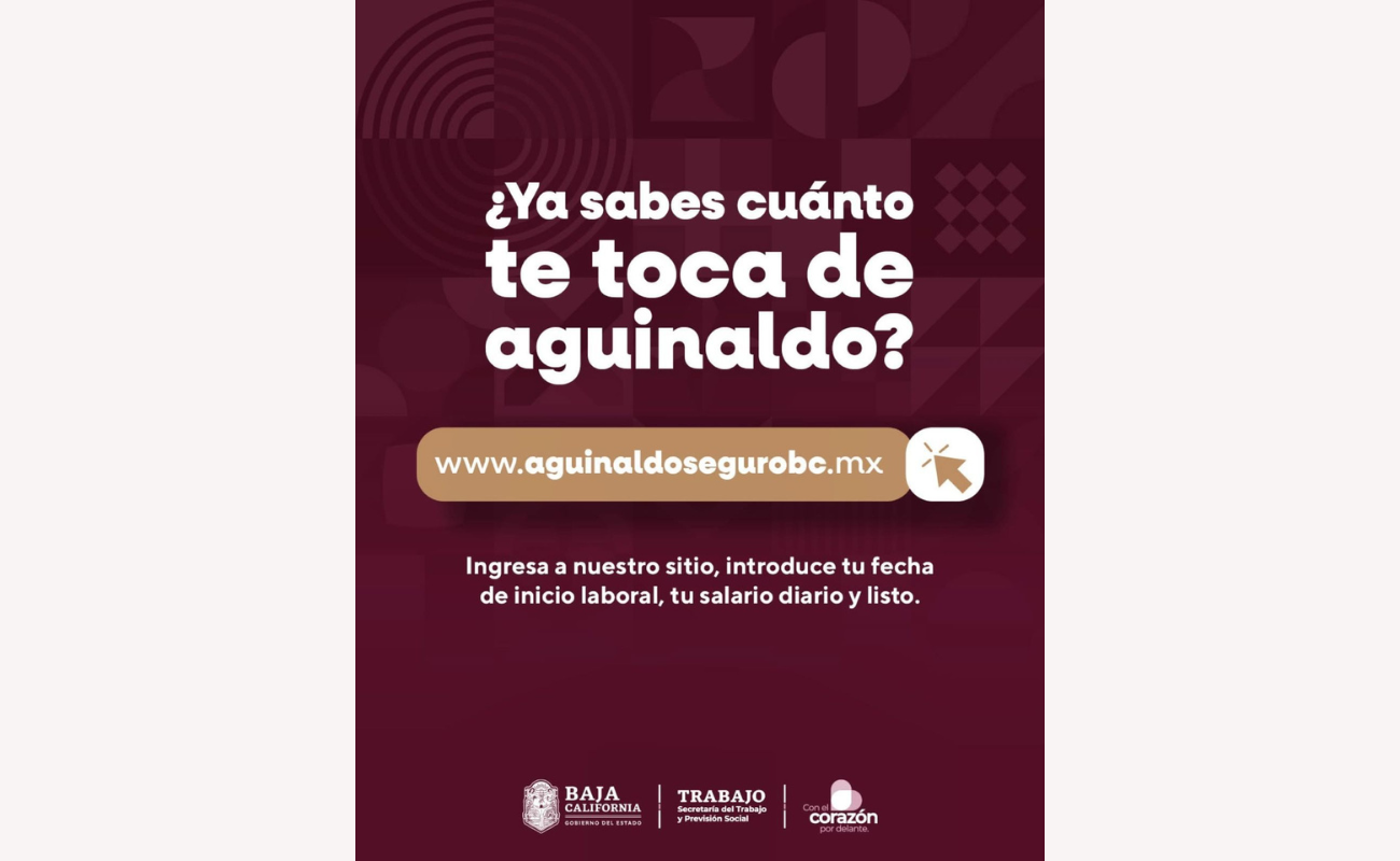 Plataforma “Aguinaldo Seguro BC” alcanza más de 37 mil consultas