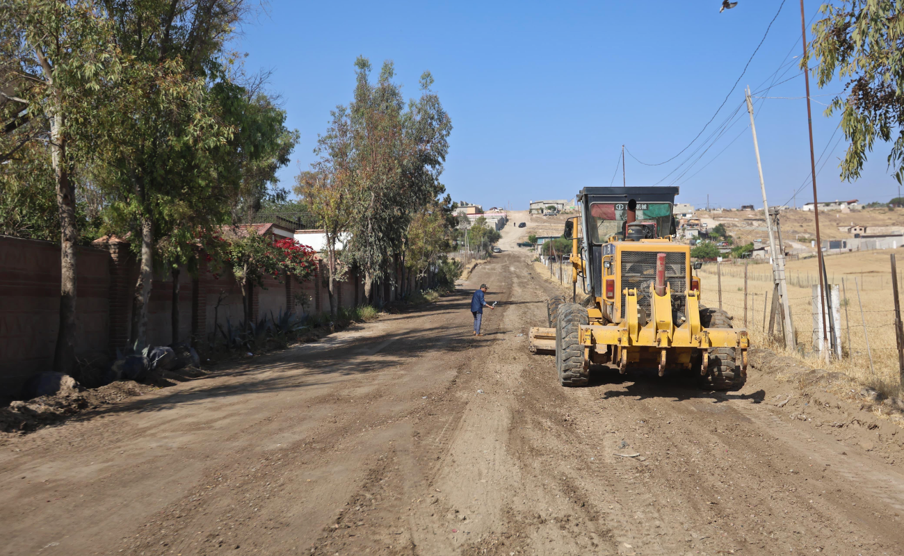 Se llevó a cabo el motoconformado en mil 200 metros cuadrados de la calle Sonora.