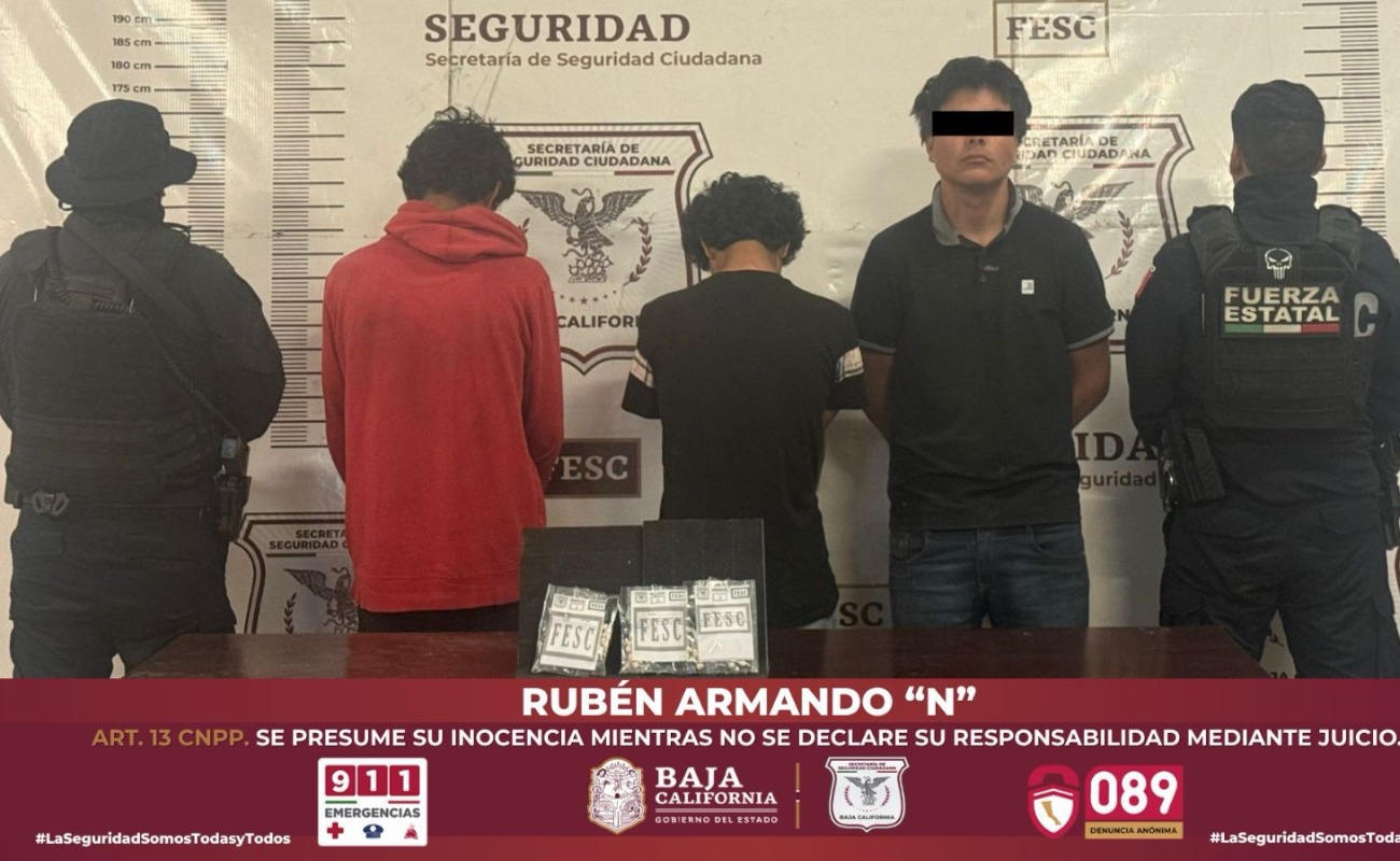 Los asegurados incluyen a dos menores; todos presuntamente vinculados con un grupo generador de violencia.