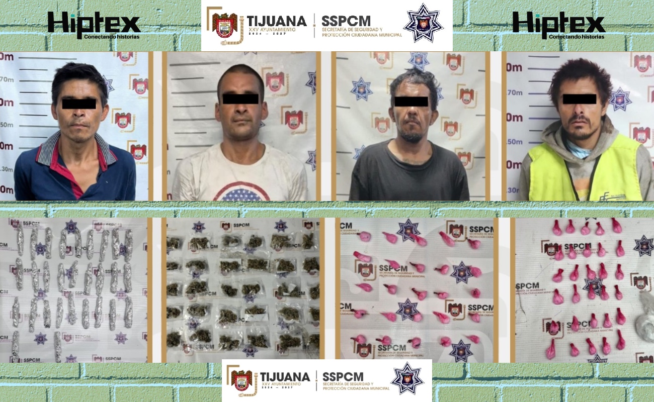Los detenidos quedaron a disposición a la autoridad competente.