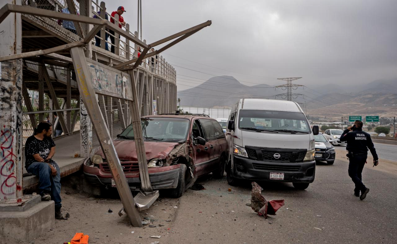 El accidente ocurrió a la altura Paseos del Vergel.