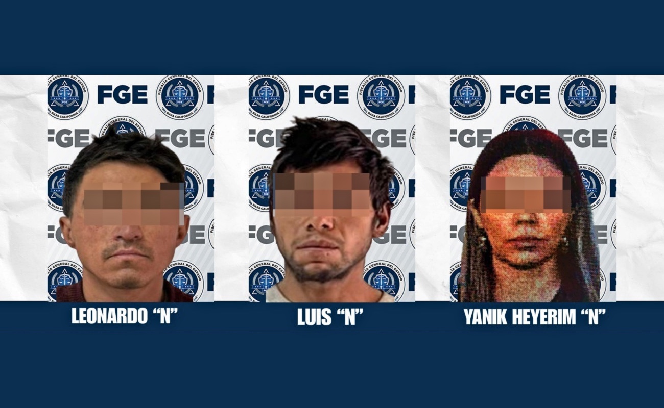 La Fiscalía Regional de Tecate vinculó a proceso a Luis “N”, Leonardo “N” y Yanik Heyerim “N” por daño en propiedad ajena.