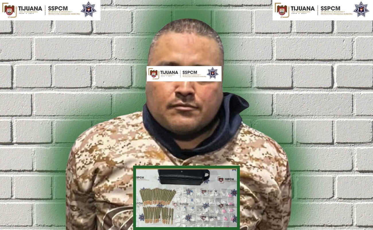 El detenido y la droga asegurada quedaron a disposición de la autoridad.