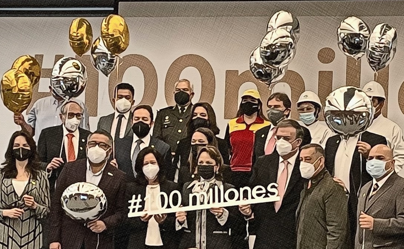 Marcelo Ebrard celebró 11 millones de dosis de vacunas.