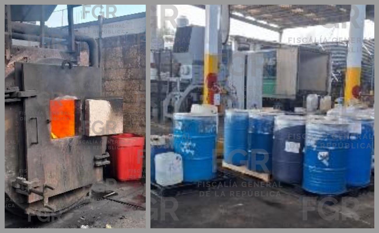 Representantes del Órgano Interno de Control (OIC) de la FGR verificaron la cantidad, volumen y tipo de los precursores.