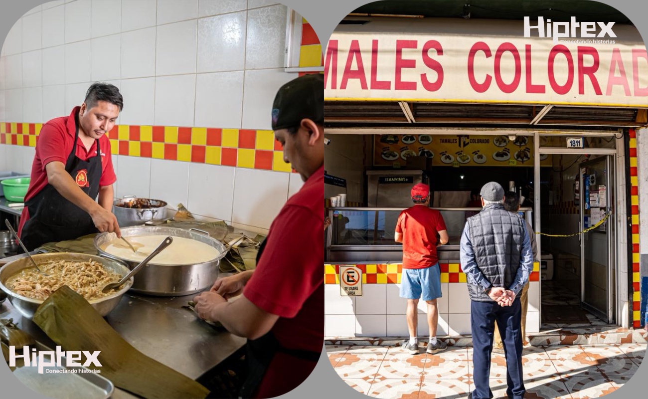 Durante este día elaboran más de mil tamales.